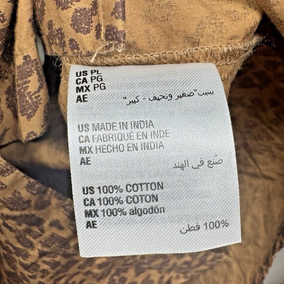 Style&Co. Collection Women's Leopard Print Poplin Button Down Long Sleeve Top PL - Picture 4 of 7